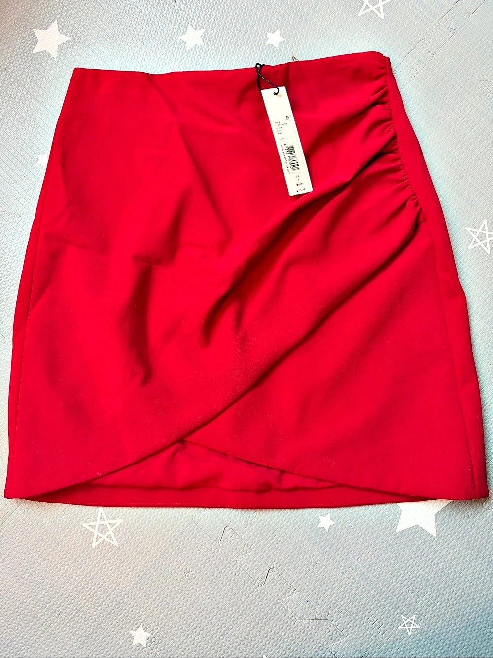 Alice + Olivia Ruched Wrap Short Skirt Mini Skirt Pink Size 2